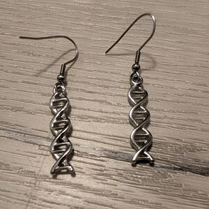 Joulery DNA Earrings (Silver Tone)